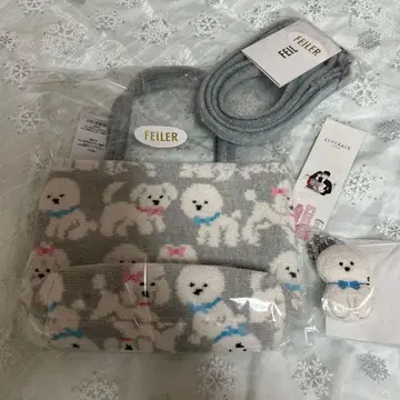 [페이러] 복슬복슬 강아지 백 & 스트랩 말티즈 푸들