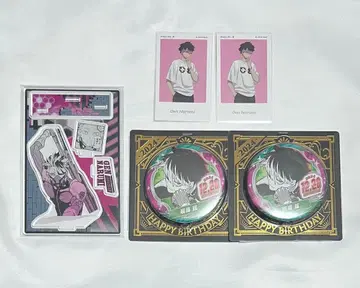 괴수8호 나루미 겐 벌스데이 아크릴 스탠드 캔뱃지 베이스야드 스티커