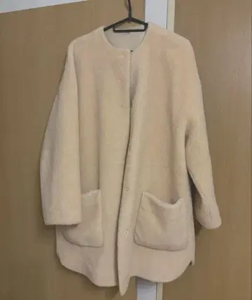 미라 오웬 보아 코트 아이보리