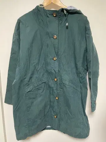 LLbean 그린 후드 부착 마운틴 파카