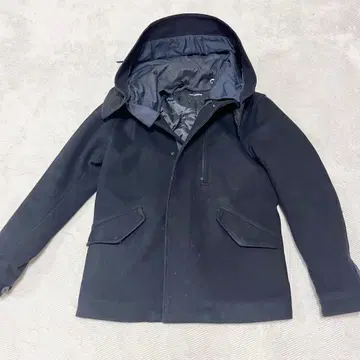 [ 고품질 ] 나노 유니버스 네이비 후드 부착 모즈 코트 M 사이즈