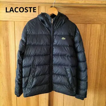라코스테 남성용 후디 다운 자켓