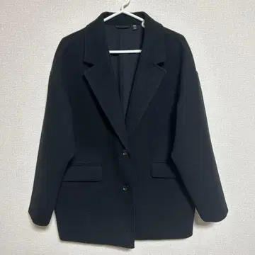 GU 코지 멜톤 하프 코트 black