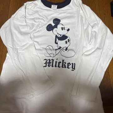 미키 마우스 긴팔 T셔츠 MOUSSY