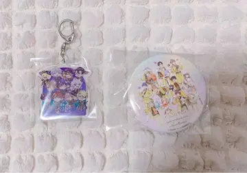 컬러풀 피치 집합 캔뱃지 아크릴 키링