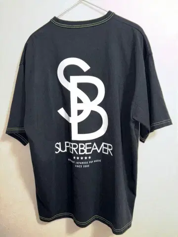 SUPER BEAVER 백 프린트 T셔츠 L사이즈
