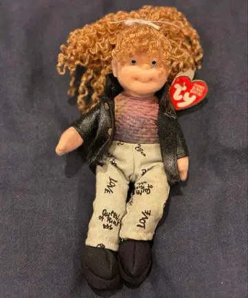 Ty 비니 베이비스 컬리 헤어 봉제 인형