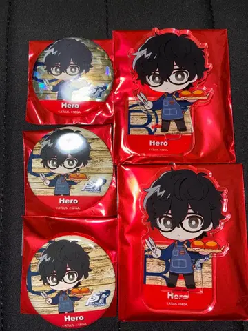 페르소나 5R 주인공 아르 베이커 캔뱃지(당첨) 아크릴 스탠드