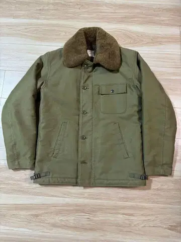 휴스턴 N-1 덱 자켓 밀리터리 일본제 옷깃 무스탕