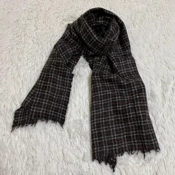 유니클로 이네스 캐시미어 100% 스톨 머플러 체크