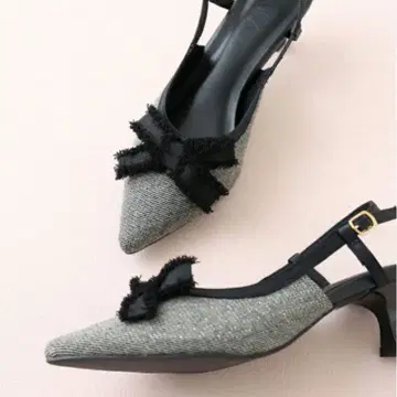 25년 가을 신작 펌프스 아프지 않은 슬링백 백 스트랩 리본