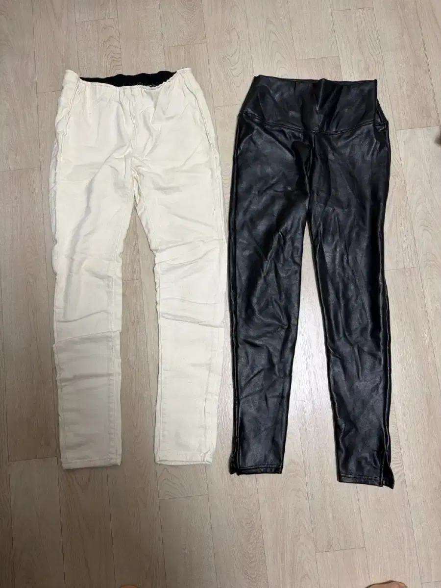 Fleece-lined banding pants leggings xs (2 pieces bulk)