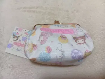 산리오 캐릭터즈 일본풍 패턴 가마구치 파우치