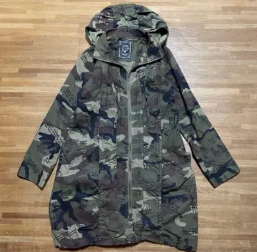 새상품급 아르곤킨 카모플라쥬 낙서 올 패턴 후드 자켓 M