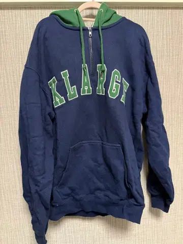 X-LARGE 하프 지퍼 후드티 M 사이즈