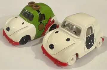 스누피 미니카 2대 세트