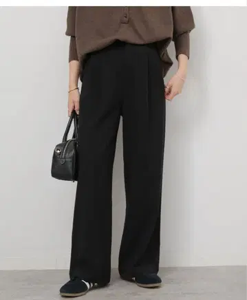 2WAY 스트레치 와이드 팬츠 JOURNAL STANDARD 36 블랙