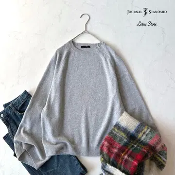 저널 스탠다드 캐시미어 혼방 와이드 슬리브 풀오버