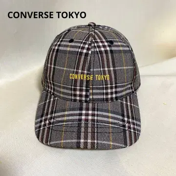 CONVERSE TOKYO 컨버스 도쿄 체크 무늬 로고 CAP