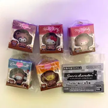 산리오 캐릭터즈 미니어처 패키지 컬렉션 전 5종