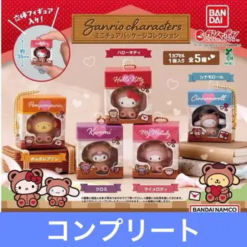 산리오 캐릭터즈 미니어처 패키지 컬렉션 컴플리트 전 5종 1