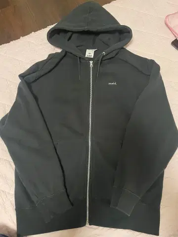 x-girl 후드 부착 후드티 블랙 M