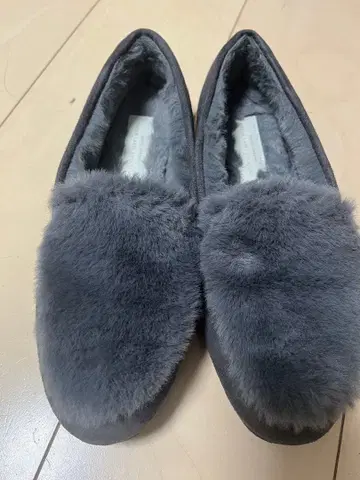 UNITED ARROWS 그레이 퍼 모카신 24.5cm