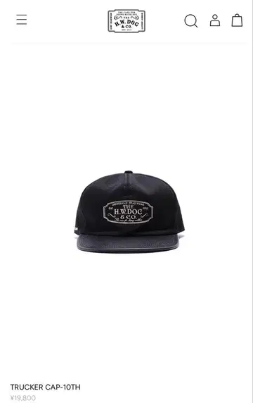 [ THE H.W.DOG&CO. ] TRUCKER CAP-10TH