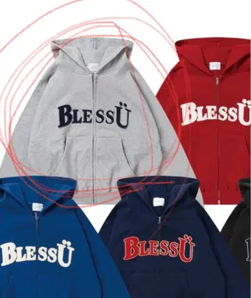 Bless you 지퍼 후드티