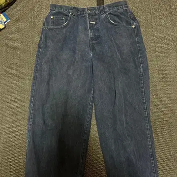 BOSS 와이드 데님 네이비