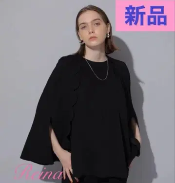 새상품 CADUNE 블라우스 카와카미 모모코 카듀네 블랙 아르페쥬 스토리