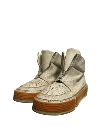 [새상품] GUIDI 빈티지 가공 화이트 스니커즈 27~27.5cm