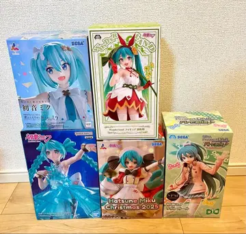 [ 미개봉 새상품 ] 하츠네 미쿠 피규어 5체 세트