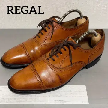 REGAL 02DR 브라운 가죽 드레스 슈즈 26.0cm