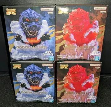 진좌수 EX 고질라 (1995) 보통 컬러 버닝 레드 컬러 피규어 4개