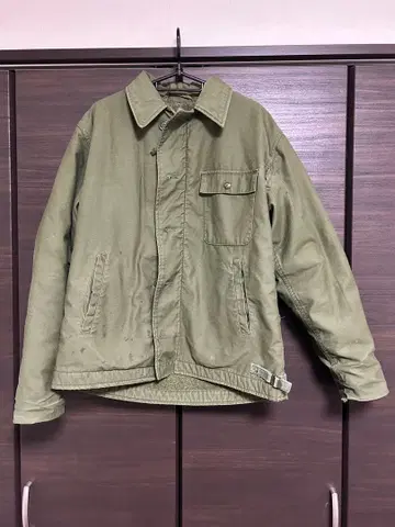 60s A2 데크 밀리터리 자켓 올리브 그린 M