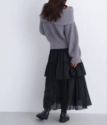 택 포함 미사용품 / 완판템 / 랜덤 캉캉 스커트 / 블랙