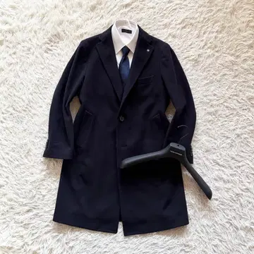 [ 24AW ] TAGLIATORE 캐시미어 울 네이비 체스터 코트 44