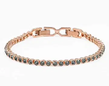스와로브스키 SWAROVSKI 팔찌 블랙 로즈 골드