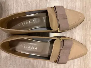 DIANA 베이지 리본 로퍼