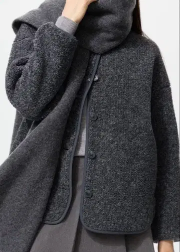 유니클로 보아 플리스 릴랙스 가디건 L 사이즈