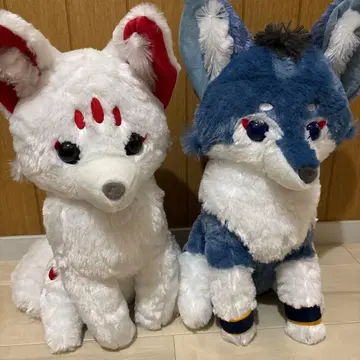 아마테라스의 늑대 울트라 BIG 봉제 인형 테루 랙클 2세트