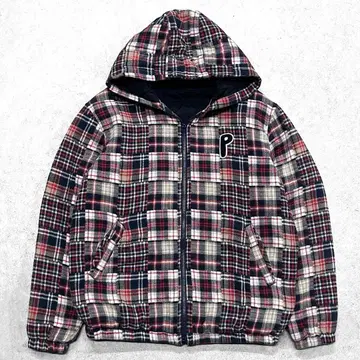 정가 5만 새상품급 Papas 파파스플러스 자수 패치워크 패딩 자켓