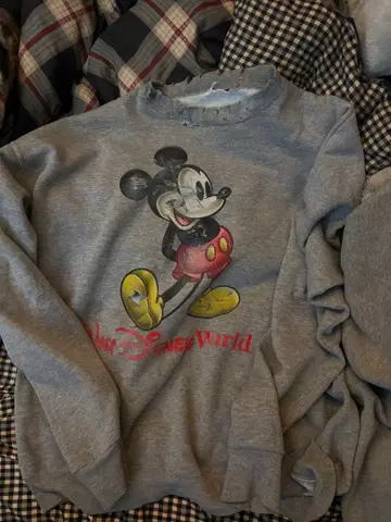 [ 리메이크 ] 구제 의류 Disney World 맨투맨