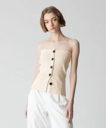 [ allureville ] 튜브탑 니트 뷔스티에