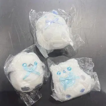 유킨코 베이비즈 펭귄 토끼 시로쿠마 봉제 인형 마스코트 세트