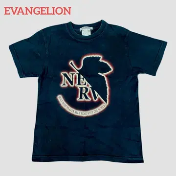 [레어] NERV COSPA 에바 T셔츠 빈티지 블랙 S상당