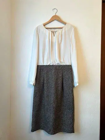 [ 미사용 ] OFUON 오프온 원피스 이소재 L