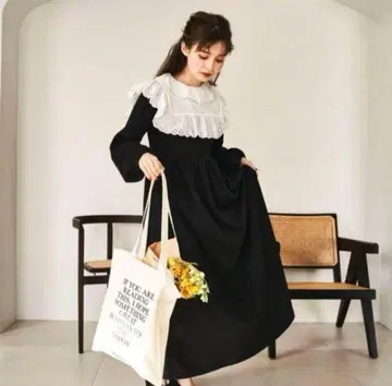 트리트유어셀프 treaturself 맨투맨 원피스 블랙