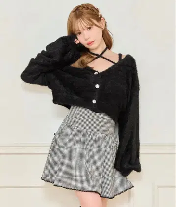 apres jour 샤기 니트 앙상블